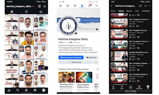 Social media campaign views used to drive traffic into structured lead funnels.